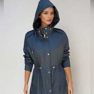 RED Women's Dark Blue Hooded Jacket